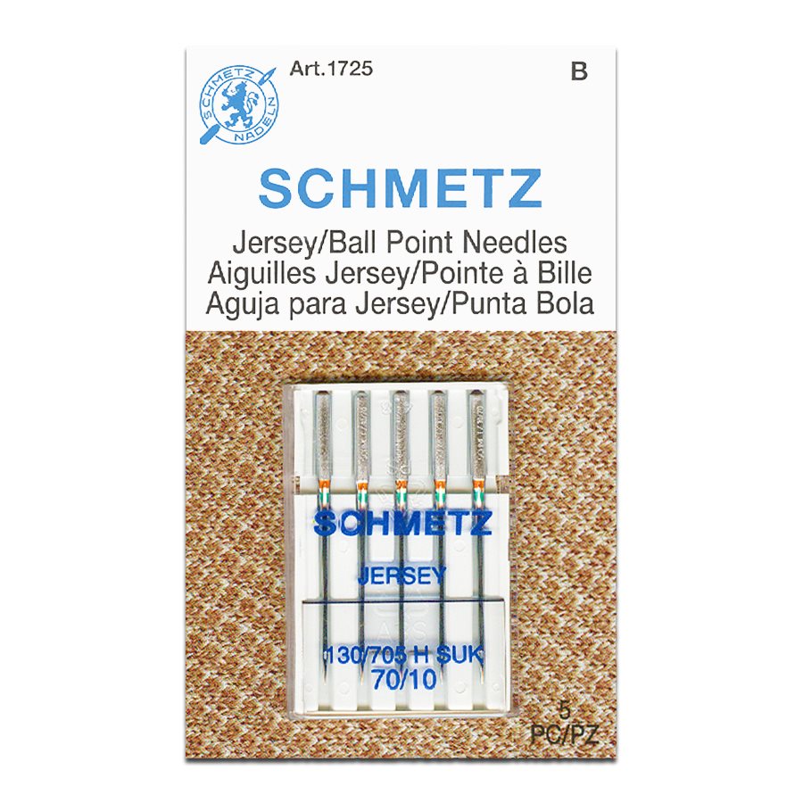 Schmetz Sewing Machine Needles Jersey Ball Point 15x1 Size 10, 12, 14 