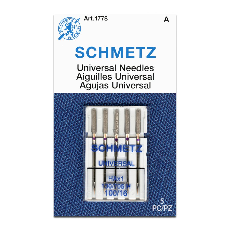 Schmetz Universal Machine Needles, Assorted Sizes 70/80/90, 5ct - The Batty  Lady