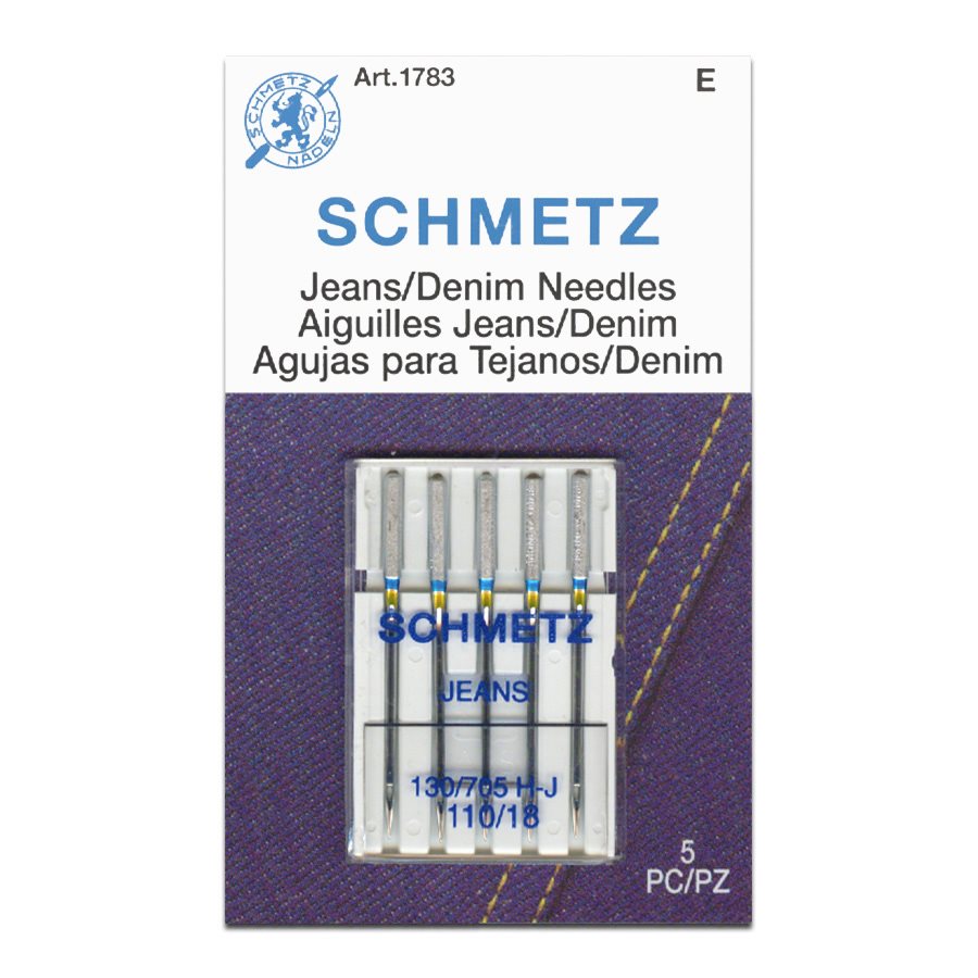 Schmetz 1836 Jeans Denim Sewing Machine Needle Size Assorted 130/705H-J